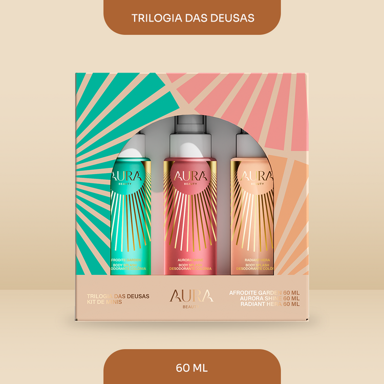 Kit Mini Body Splash - Trilogia das Deusas 60ml